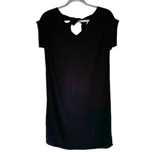 Cynthia‎ Rowley 100% Silk Black Dress Back Cut Out Bow Size 2